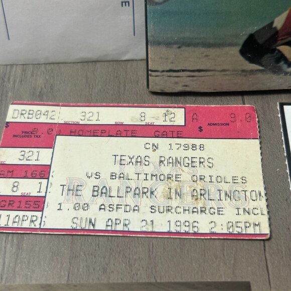 Texas Rangers 2002 Calendar MLB Tickets 1976 All-Pro Baseball Stars Book +Photos - Picture 4 of 9